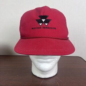 K-Products Massey Ferguson‎ Tractor StrapBack Hat Farm Ag New Cord Embroidered